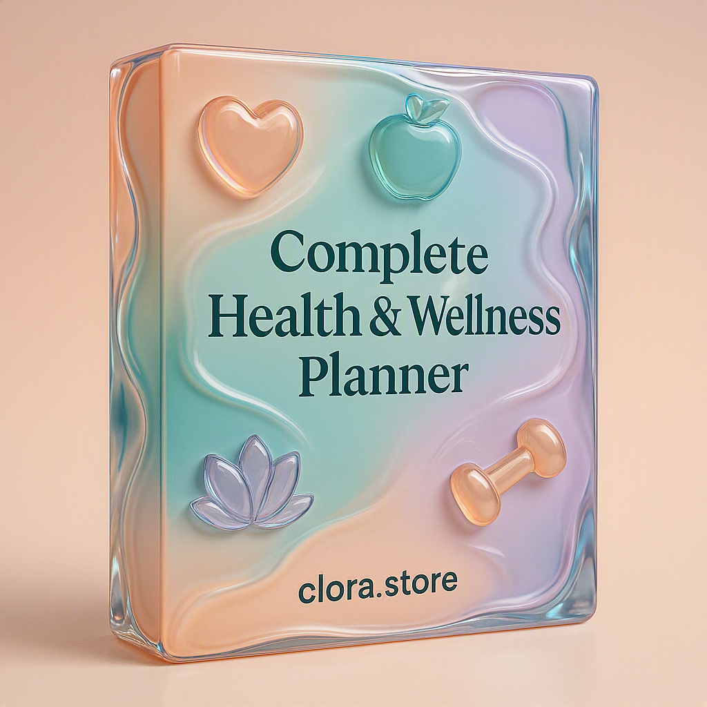 Complete Health, Wellness & Self-Care Planner Pack