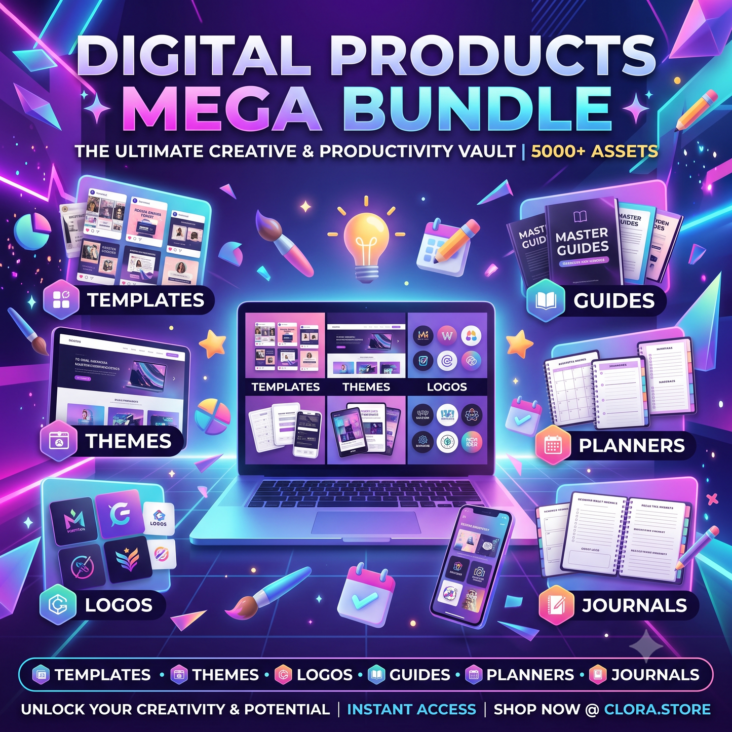 5,000+ Digital Products Mega Bundle